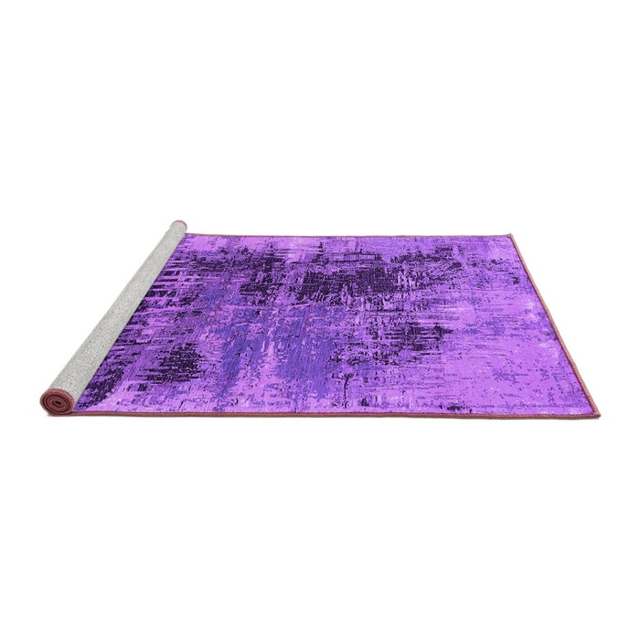 Sideview of Machine Washable Oriental Purple Industrial Area Rugs, wshurb2607pur