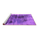 Sideview of Machine Washable Oriental Purple Industrial Area Rugs, wshurb2607pur