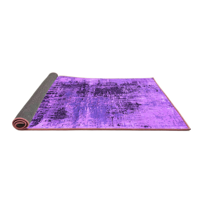 Sideview of Oriental Purple Industrial Rug, urb2607pur