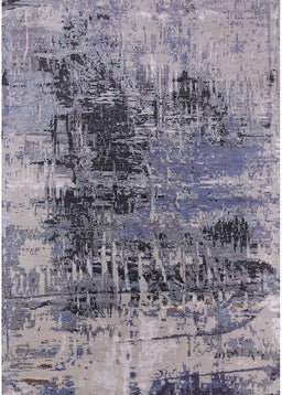 Mid-Century Modern Purple Oriental Rug, urb2607