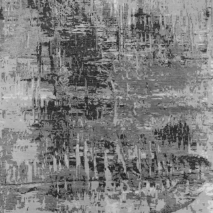 Machine Washable Oriental Gray Industrial Rug, wshurb2607gry