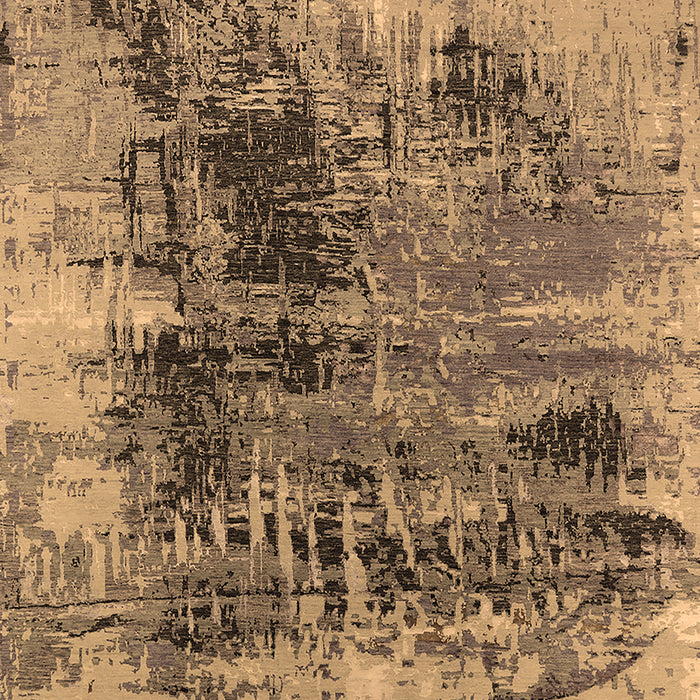 Machine Washable Oriental Brown Industrial Rug, wshurb2607brn