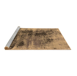 Sideview of Machine Washable Oriental Brown Industrial Rug, wshurb2607brn