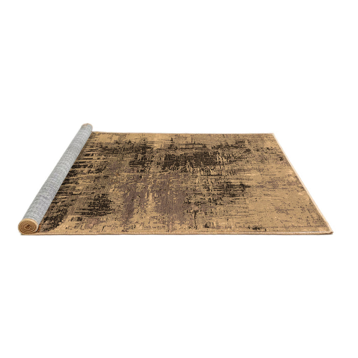 Sideview of Machine Washable Oriental Brown Industrial Rug, wshurb2607brn