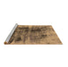 Sideview of Machine Washable Oriental Brown Industrial Rug, wshurb2607brn