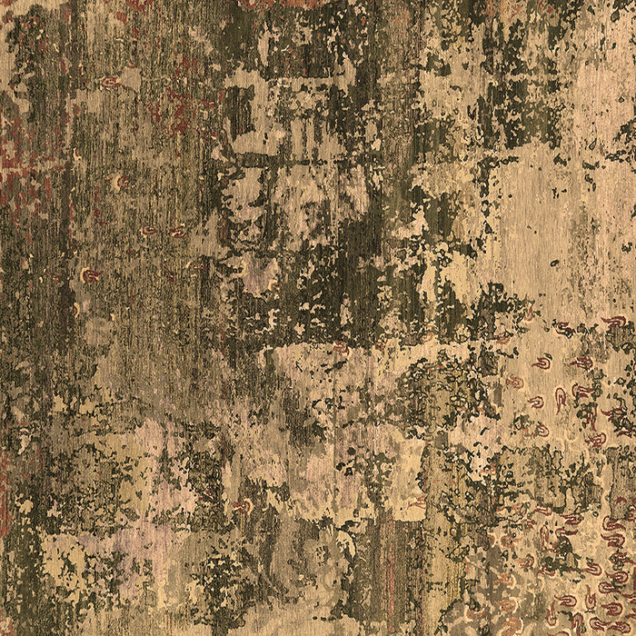 Square Oriental Brown Industrial Rug, urb2608brn