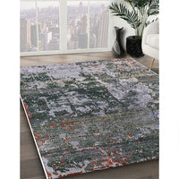 Mid-Century Modern Black Oriental Rug, urb2608