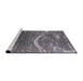 Sideview of Machine Washable Industrial Modern Dark Gray Rug, wshurb2609