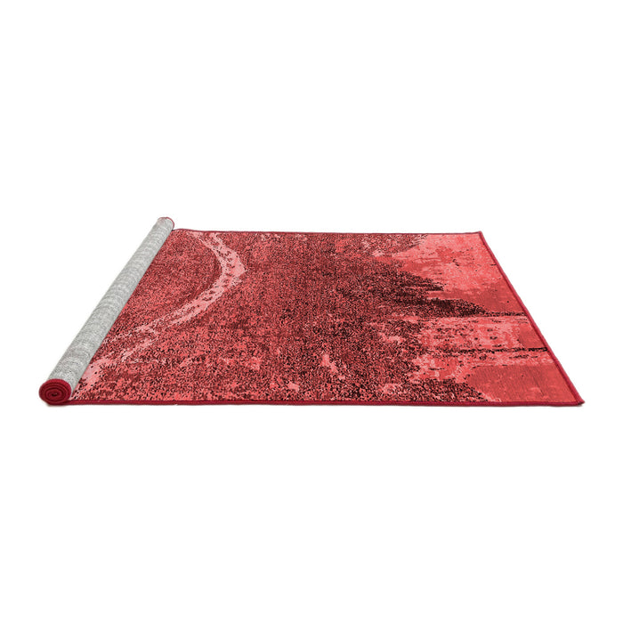 Industrial Red Washable Rugs