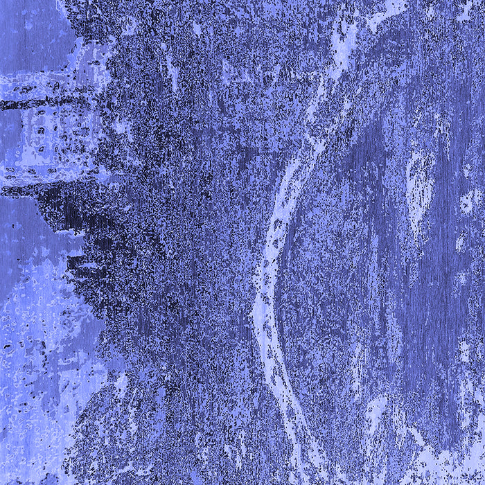 Square Oriental Blue Industrial Rug, urb2609blu