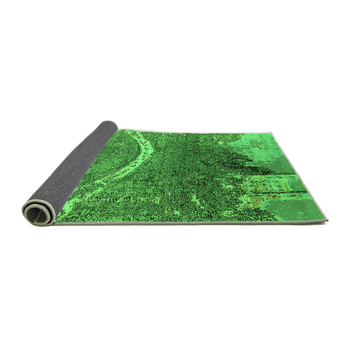 Sideview of Oriental Green Industrial Rug, urb2609grn