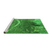 Sideview of Machine Washable Oriental Green Industrial Area Rugs, wshurb2609grn