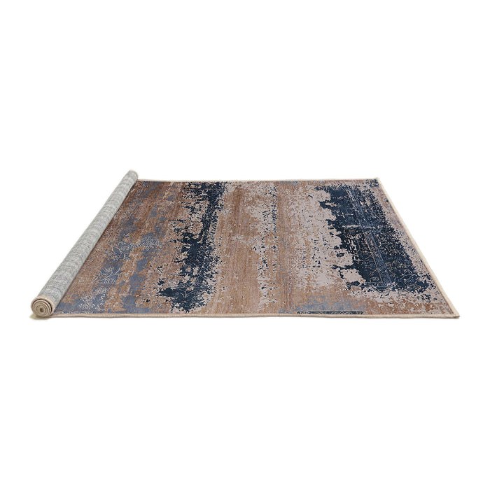 Sideview of Machine Washable Industrial Modern Purple Rug, wshurb2610