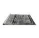 Sideview of Machine Washable Oriental Gray Industrial Rug, wshurb2610gry