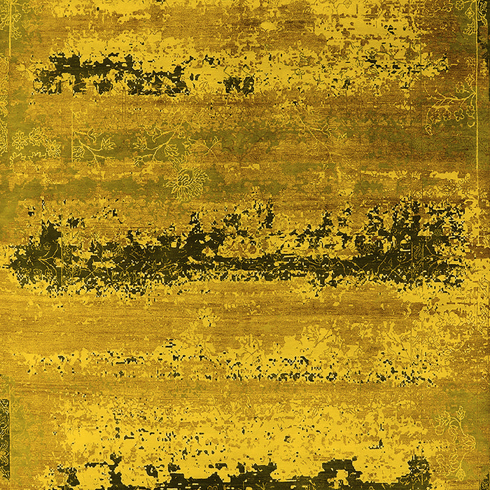Oriental Yellow Industrial Rug, urb2610yw