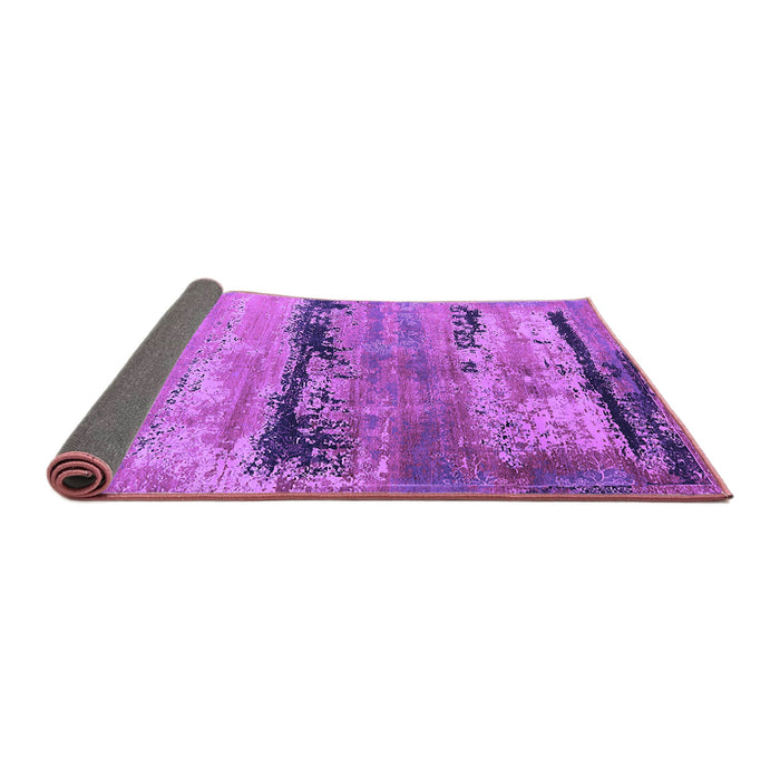 Sideview of Oriental Purple Industrial Rug, urb2610pur