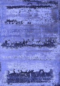 Oriental Blue Industrial Rug, urb2610blu