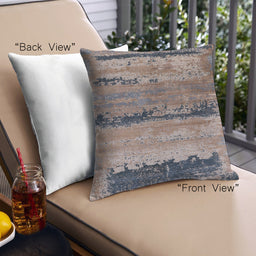 Front View of Mid-Century Modern Urban Square Purple Throw Pillow, 18 inch by 18 inch, pwurb2610