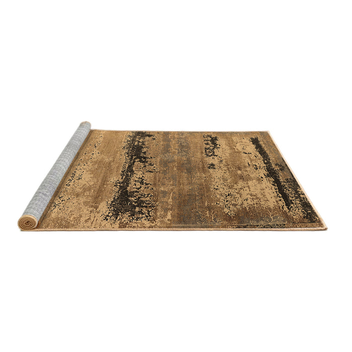 Sideview of Machine Washable Oriental Brown Industrial Rug, wshurb2610brn