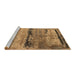 Sideview of Machine Washable Oriental Brown Industrial Rug, wshurb2610brn