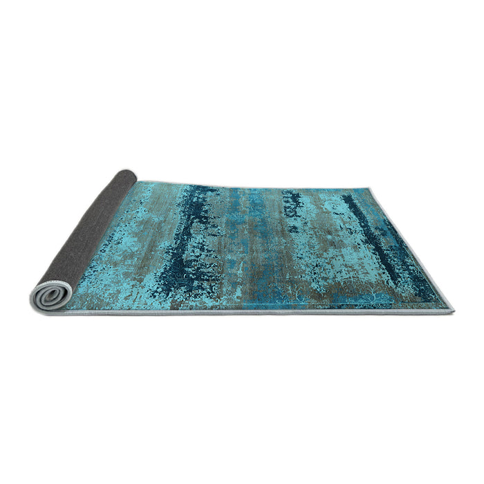 Sideview of Oriental Light Blue Industrial Rug, urb2610lblu