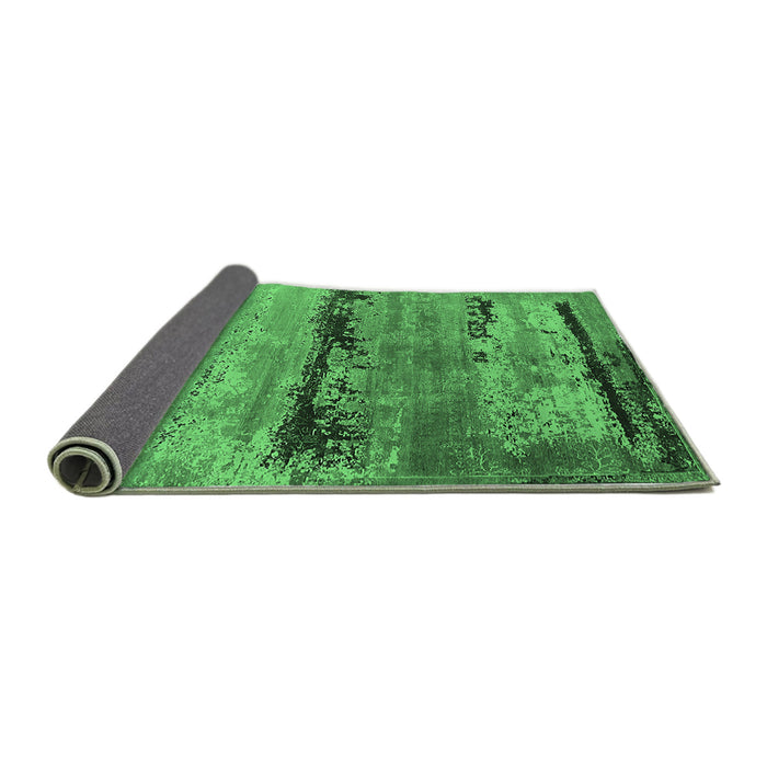 Sideview of Oriental Emerald Green Industrial Rug, urb2610emgrn