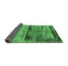 Sideview of Oriental Emerald Green Industrial Rug, urb2610emgrn