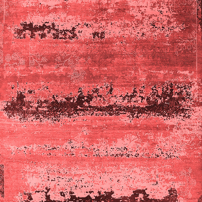 Machine Washable Oriental Red Industrial Rug, wshurb2610red
