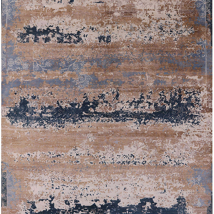 Machine Washable Industrial Modern Purple Rug, wshurb2610