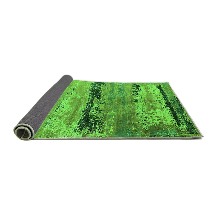Sideview of Oriental Green Industrial Rug, urb2610grn