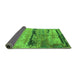 Sideview of Oriental Green Industrial Rug, urb2610grn