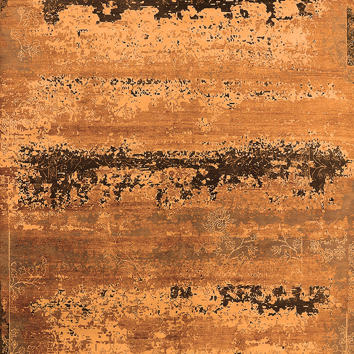 Machine Washable Oriental Orange Industrial Area Rugs, wshurb2610org