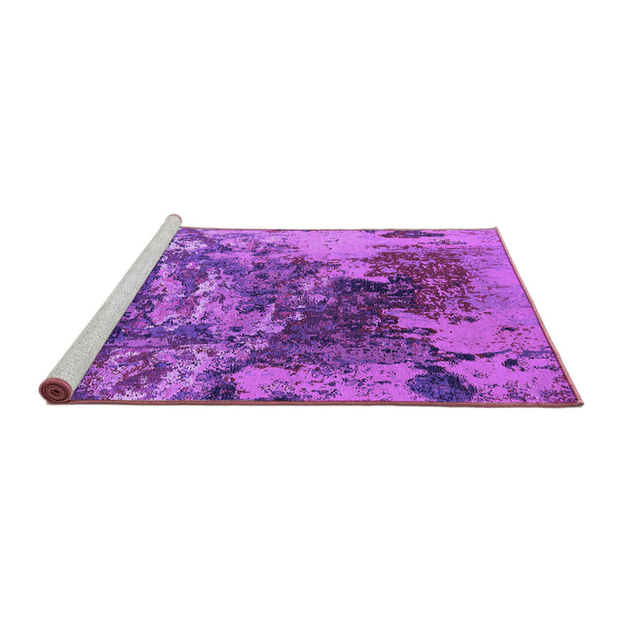 Sideview of Machine Washable Oriental Purple Industrial Area Rugs, wshurb2611pur
