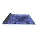 Sideview of Oriental Blue Industrial Rug, urb2611blu