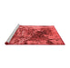 Industrial Red Washable Rugs