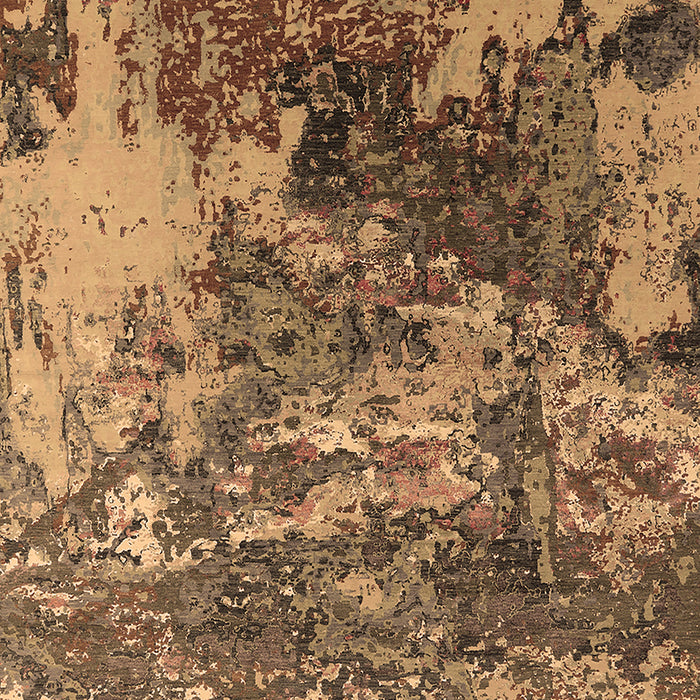 Machine Washable Oriental Brown Industrial Rug, wshurb2611brn