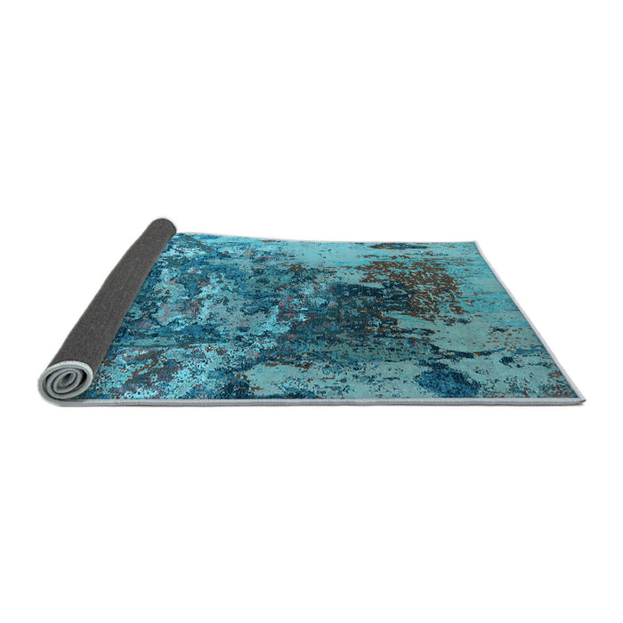 Sideview of Oriental Light Blue Industrial Rug, urb2611lblu