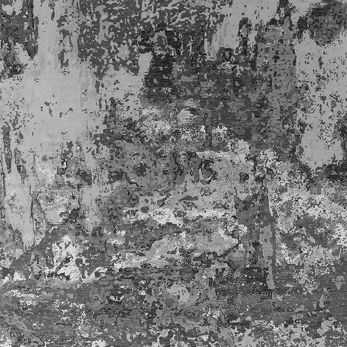 Machine Washable Oriental Gray Industrial Rug, wshurb2611gry