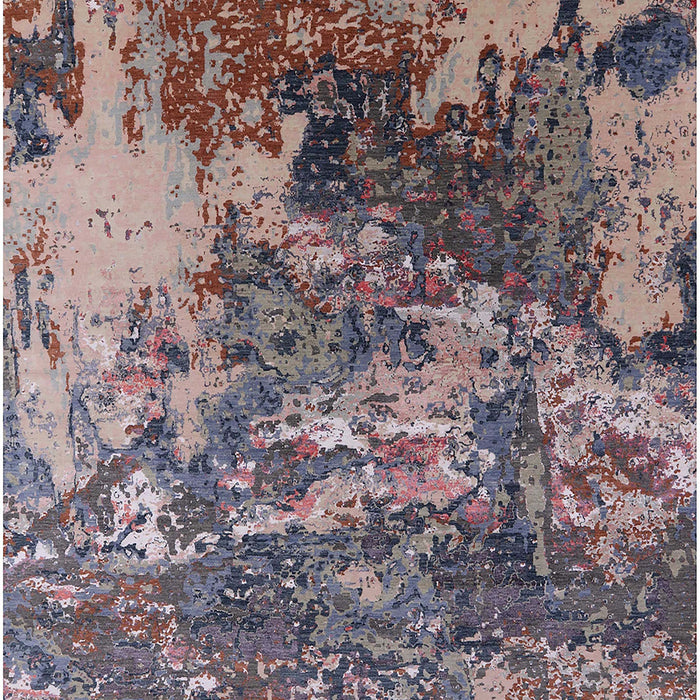 Machine Washable Industrial Modern Purple Rug, wshurb2611