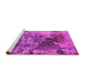 Sideview of Machine Washable Oriental Pink Industrial Rug, wshurb2611pnk