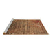 Sideview of Machine Washable Oriental Brown Industrial Rug, wshurb2612brn