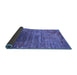 Sideview of Oriental Blue Industrial Rug, urb2612blu