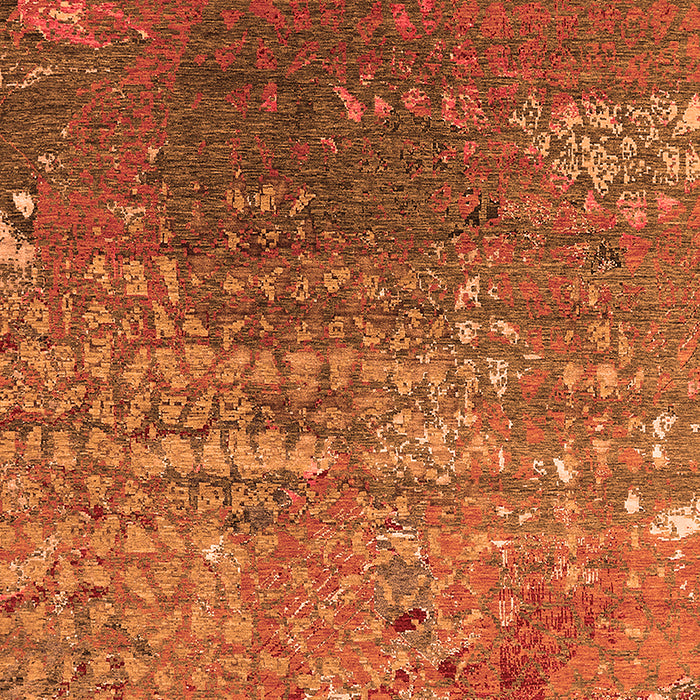 Machine Washable Oriental Orange Industrial Area Rugs, wshurb2612org