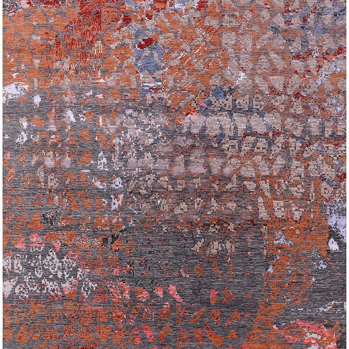 Mid-Century Modern Pink Oriental Rug, urb2612