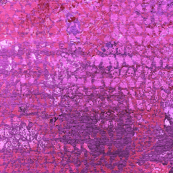 Machine Washable Oriental Pink Industrial Rug, wshurb2612pnk