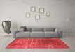 Industrial Red Washable Rugs