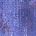 Square Machine Washable Oriental Blue Industrial Rug, wshurb2612blu