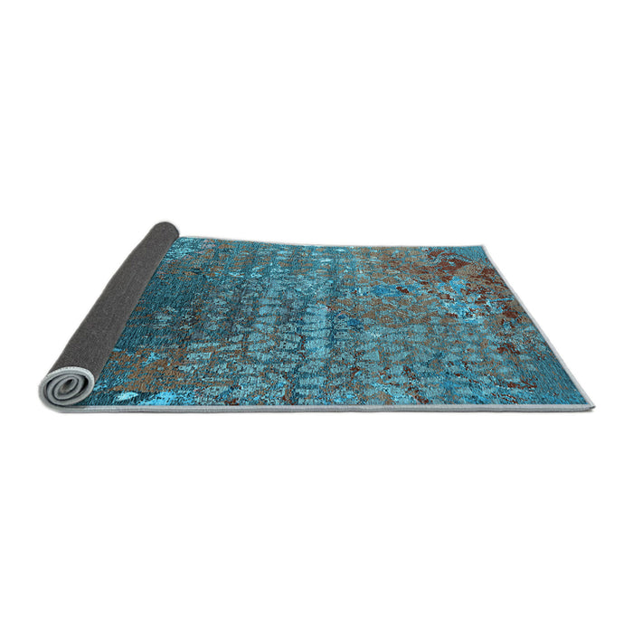 Sideview of Oriental Light Blue Industrial Rug, urb2612lblu