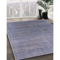 Mid-Century Modern Purple Oriental Rug, urb2613