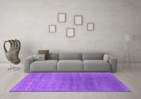 Machine Washable Oriental Purple Industrial Rug, wshurb2613pur